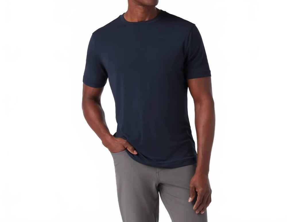 NEW MIZZEN + MAIN knox short sleeve t-shirt in navy